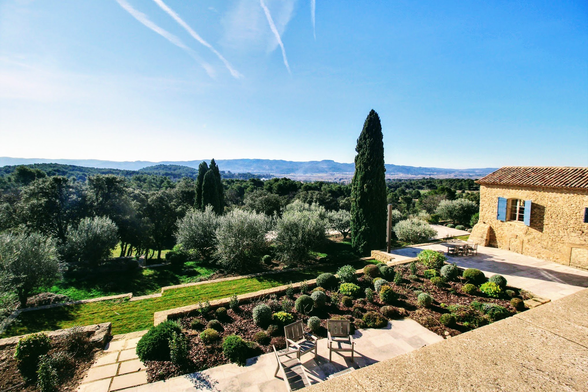 Scenic view of the nature in the distance with the property slightly shown on the right side.